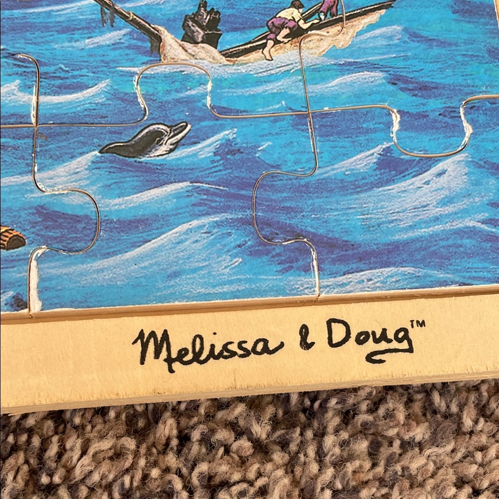 Melissa & Doug Vibrant Wooden Pirate Ship Puzzle - Picture 5 of 5